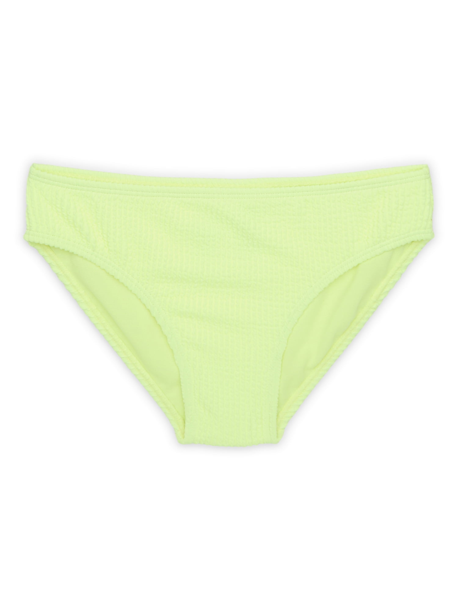 Wonder Nation Girls Scrunch Bikini Swimsuit with UPF 50, 2-Piece, Sizes 4-18