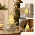 thumbnail image 6 of Tabletop Christmas Night Light, Lighted Mini Glass Christmas Tree with Star Topper, Festive Holiday Centerpiece for Home Mantel Shelf Office Desk Party Decoration, 6 of 7