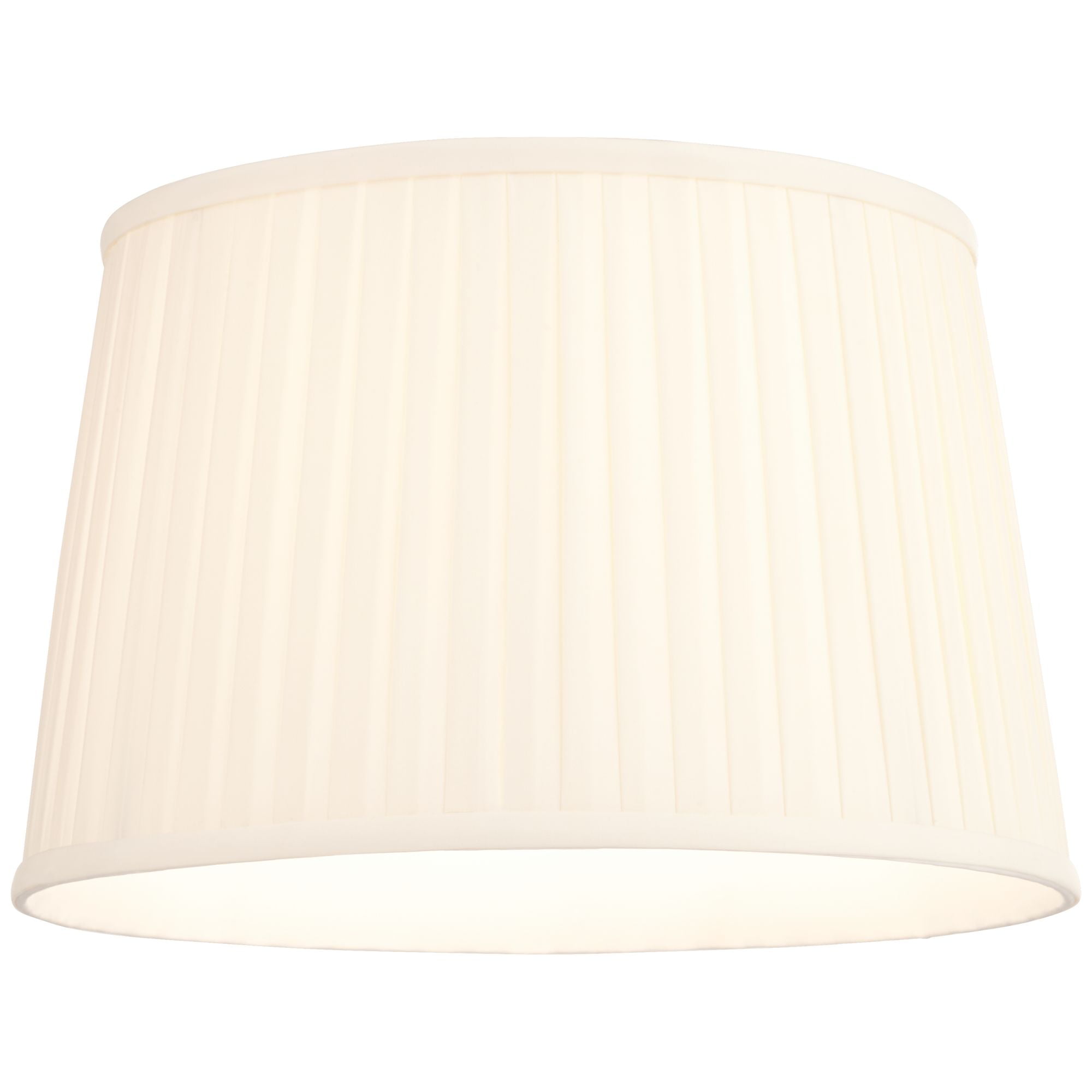 Springcrest Mapo 14" Top x 17" Bottom x 11" High x 11" Slant Lamp Shade Replacement Large Cream Drum Softback Washer Harp Finial