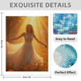 thumbnail image 3 of Diamond Art Kit for Adults, Sunlit Forest Bride Flowing Dress Diamond Painting for Adults Beginners, 5D DIY Diamond Art Painting Kits, Colorful Diamond Painting Craft for Home Decor 12x16, 3 of 7