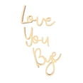 thumbnail image 2 of Love You Bye Sign Above Door Wooden Door Topper Decoration, 2026 New Love You Bye Sign for Wall Door Hallway Entryway Decorations Express Loves and Warm, Black, 2 of 8