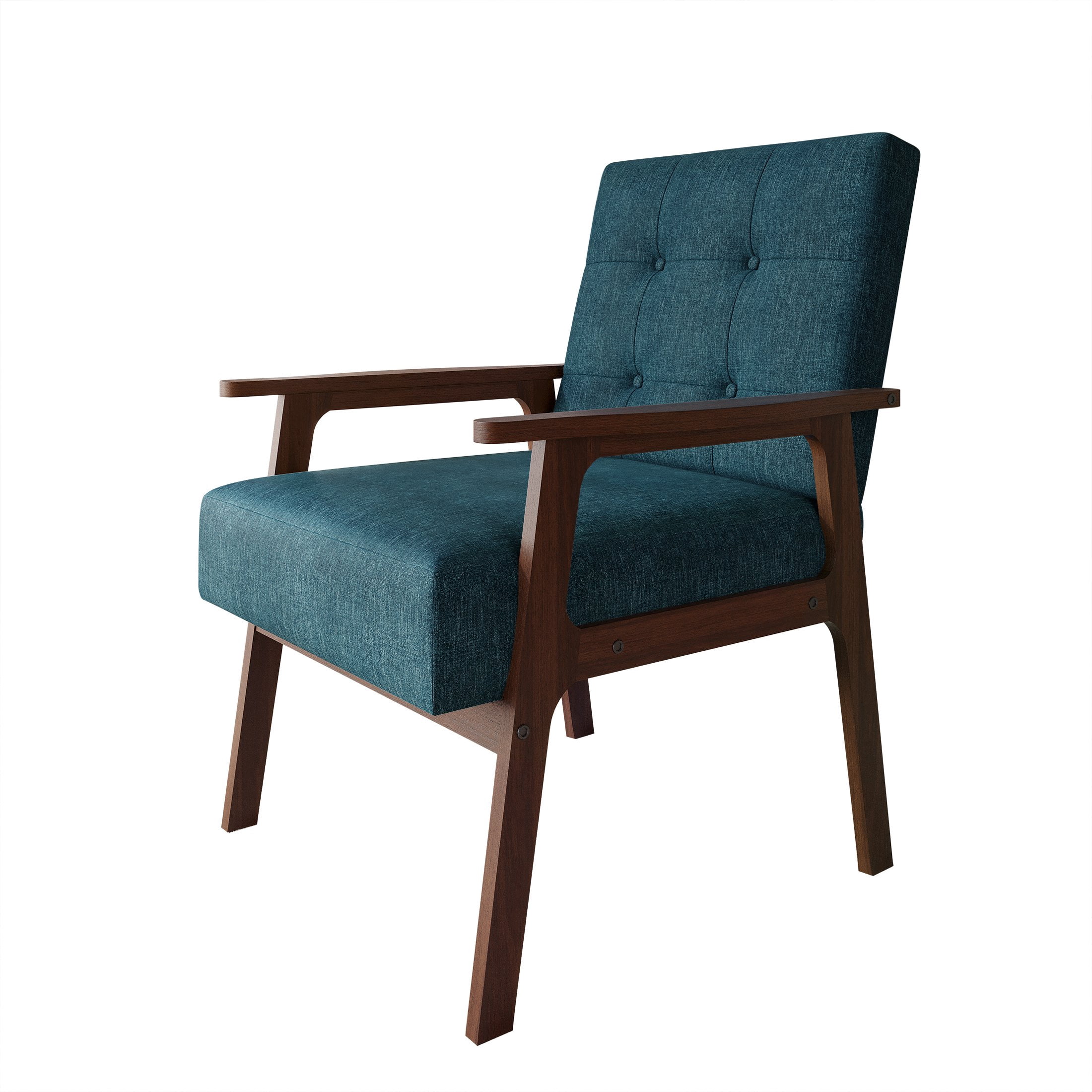 Castle Place Shabby Chic Accent Chair, Blue