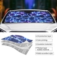 thumbnail image 3 of Yiaed Blue Lightning1 Print Car Windshield Sunshade Front Auto Car Front Window Sun Shade Foldable Sun Visor Shield Cover Auto Accessories for Sedan SUV Truck-Small, 3 of 5