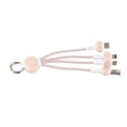 thumbnail image 2 of Llavero de carga multi del silicón del cable 3 en 1 cable de la carga compatible para USB micro/tipo C, 2 of 5