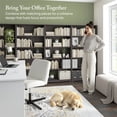 thumbnail image 3 of Cabot Tall 5 Shelf Bookcase in Heather Gray - Engineered Wood, 3 of 8