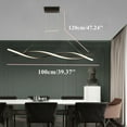 thumbnail image 3 of Modern LED Chandelier Dining Room Ceiling Light Black Creative Restaurant Pendant Lamp, 3 of 12