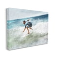 thumbnail image 3 of Stupell Industries Male Surfer Riding Messy Wave Turbulent Beach Shore, 40 x 30,Design by Ziwei Li, 3 of 5