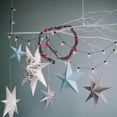 thumbnail image 5 of ROMANSENTIAL 4Pcs Christmas Decorative Bowknot Strips Garland for Home Users Red PET 180x1.8in, 5 of 8