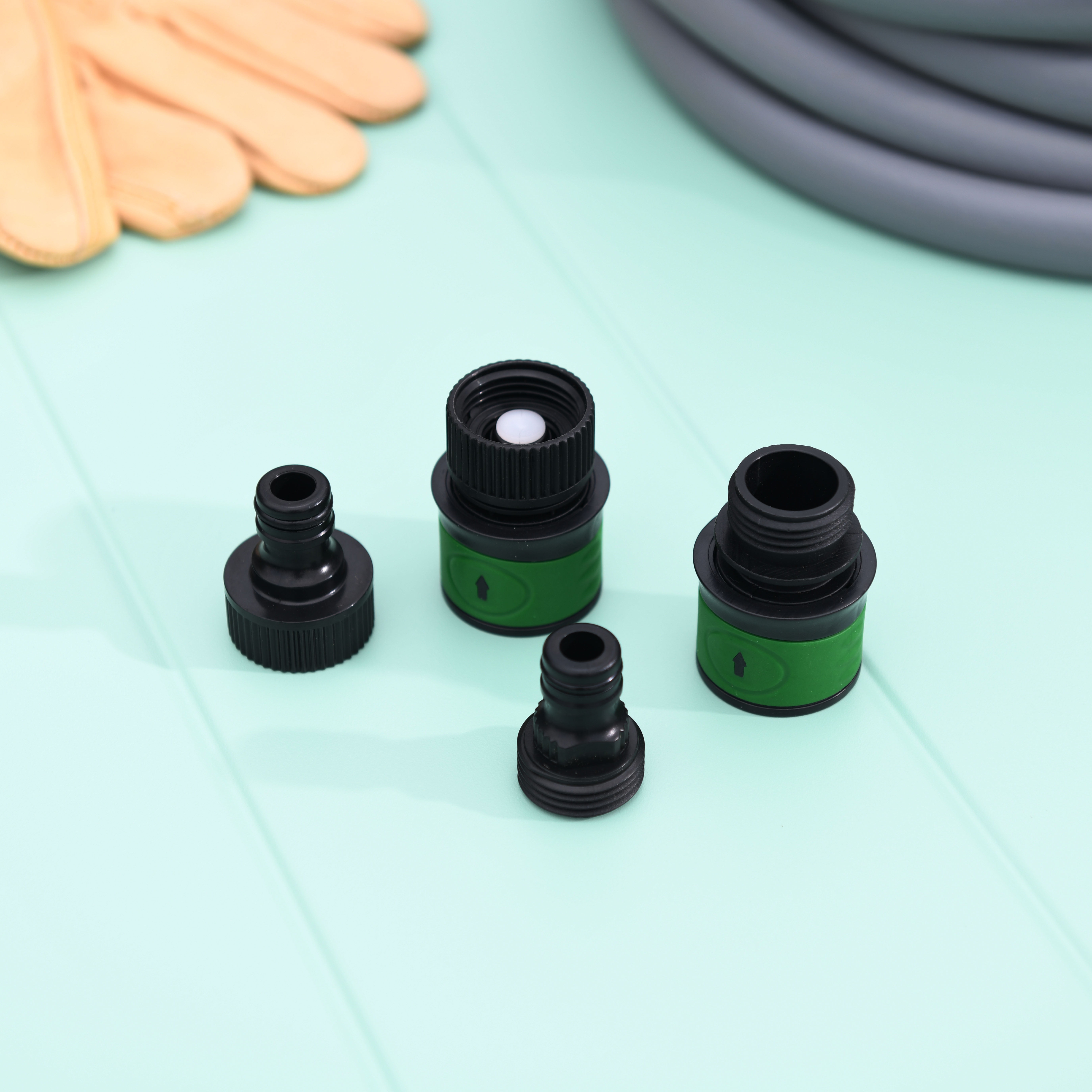 Expert Gardener 4PC Plastic Hose Quick Connect Set