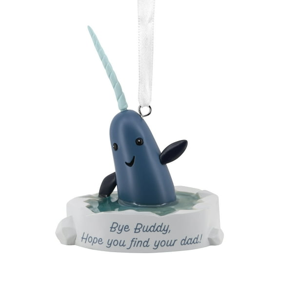 Hallmark Christmas Ornament (Elf Narwhal), 1 Count