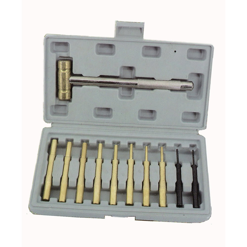 BRASS HAMMER & PUNCH SET of 11 6/18