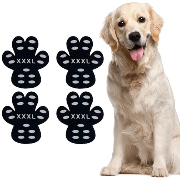 4pcs Pet Dog Paw Protector Traction Pads Waterproof Breathable Non-slip Wear-resistant Shoes Booties SocksXXXL He Qiyong unisex