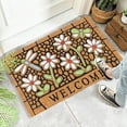 thumbnail image 5 of Halloween Decorations Spring and summer flowers , printed brown floor mats, 5 of 5
