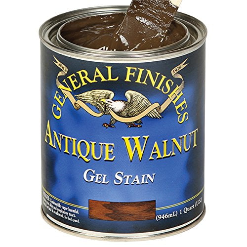 General Finishes Gel Stain, Oil Based, Antique Walnut, Gallon