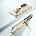 thumbnail image 3 of SaniMore Case for Samsung Galaxy S22 Ultra 6.8" 2022 with Hidden Kickstand & S Pen Slot & Stylus, Anti-scrctch Drop-proof Tough PC Backplane Anti-shock Slim Shell for Galaxy S22 Ultra, Gold, 3 of 7