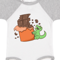 thumbnail image 4 of Inktastic Dino With Chocolate Bar Boys or Girls Baby Bodysuit, 4 of 5