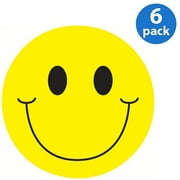 (6 pack) (6 Pack) Ashley, ASH10215, Smiley Face Magnet Clip, 1 Each, Yellow