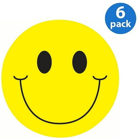 (6 pack) (6 Pack) Ashley, ASH10215, Smiley Face Magnet Clip, 1 Each, Yellow
