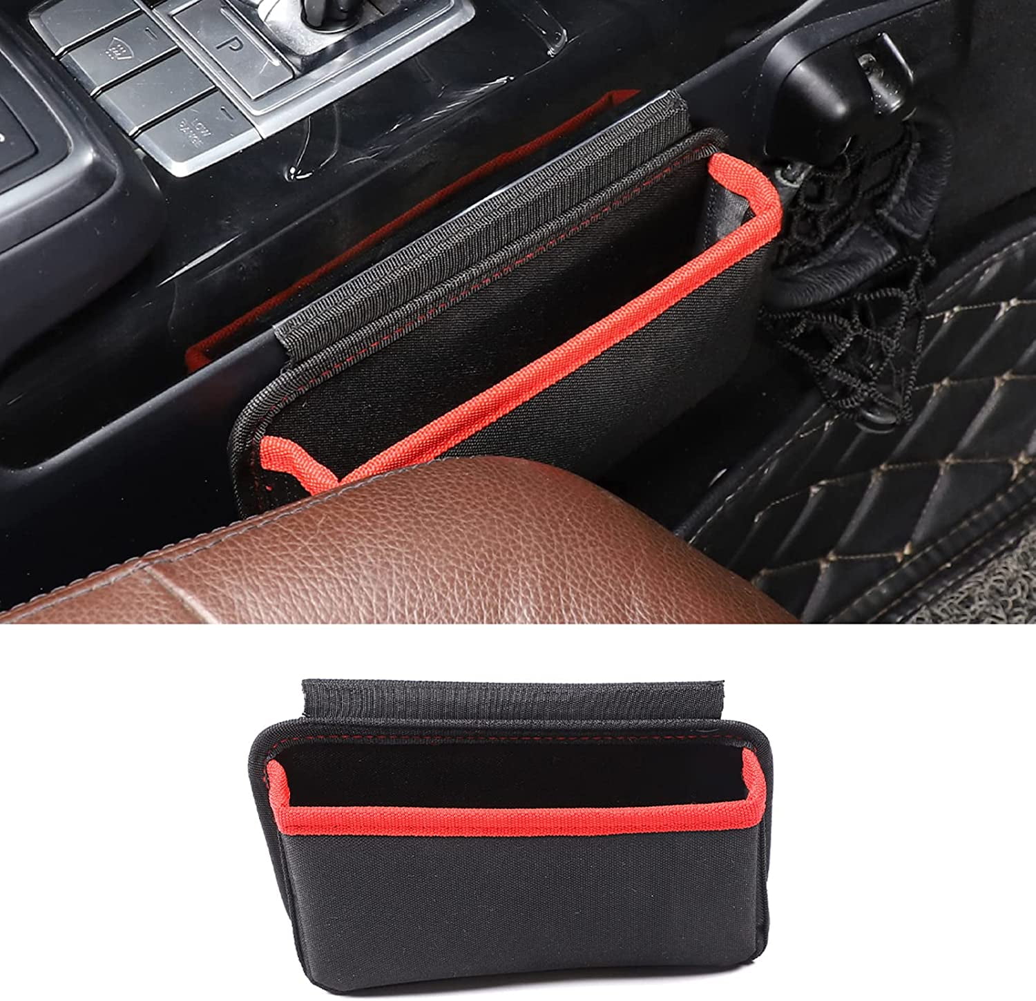 Car Storage Organizer Compatible With 2013 2014 2015 2016 2017 2018 Mercedes Benz G-Class W463 G500 G550 G55 G63 G65, Car Storage Pocket Bag Add Extra Storage Space, Gear Shifter Tray Storage Box
