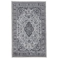thumbnail image 2 of Contemporary Home Living 2.25' x 3.25' Ornate Floral Vine Area Throw Rug - Cream and Gray, 2 of 8