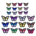 thumbnail image 1 of Parches de mariposa de hierro en parches de apliques bordados de mariposa compatibles con artes artesanales o decoración de bricolaje camiseta chaqueta zapatos bolsas parche de reparación ( Afortunado Sencillez, 1 of 5