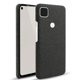 thumbnail image 2 of Funda de cuero con patrón de tela para teléfono Google Pixel, funda protectora anticaídas, compatible con Google Pixel 4A (negro), 2 of 6