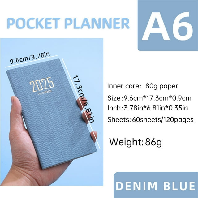 Daily Planner Notebook A6 Mini Notebook Organizer Planner Daily Planner Notebook Travel Diary Daily Planner Organizer