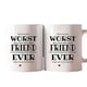 thumbnail image 1 of Taza de café blanca con frase "Pollo Pun" | Taza de cerámica de 433 ml con divertida cita familiar | Regalo apto para lavavajillas para mamá, papá e hijos | Utensilios de cocina divertidos para el, 1 of 6