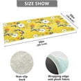 thumbnail image 3 of GZHJMY Pretty Design Flower Bathroom Rugs Floor Mats Non-Slip Soft Absorbent Microfibers Plush Bath Rugs for Bath Kitchen Shower Floor, 39x20 Inch Carpet Runner, 3 of 7