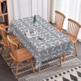 thumbnail image 5 of RisChhery Waterproof Rectangle Tablecloth,60x102 inch,Stain Resistant Table Cover,Indoor and Outdoor,Grey, 5 of 6