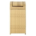 thumbnail image 2 of SAFAVIEH Serapis Contemporary Modern Outdoor Patio Trash Bin, Natural, 2 of 15