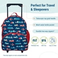 thumbnail image 3 of Wildkin Kids Rolling Luggage for Boys and Girls, Carry on Luggage Size is Perfect for School and Overnight Travel, Measures 16 x 12 x 6 Inches (Transportation), 3 of 7