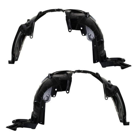 TRQ Inner Fender Liner Set Fits Select 2014-2018 Nissan Rogue NI1248135 NI1249135