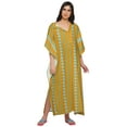 thumbnail image 4 of Moomaya Robe Maxi Kaftan de Maternité Longue pour Femmes à Manches Kimono Boutonnée, 4 of 5