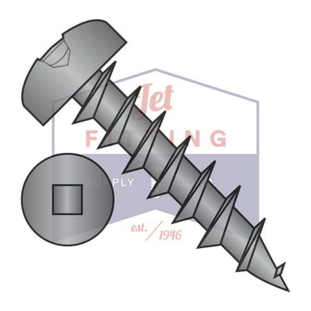 

10-9 x 1/2 Deep Thread Wood Screws | Square | Pan Head | Steel | Black Oxide (Quantity: 9000)