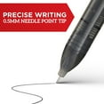 thumbnail image 2 of Sharpie Rollerball Precision Pen, Needle Point, 0.5 mm, Black Ink, Pack of 2, 2 of 2
