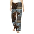 thumbnail image 2 of Goofa Yak Printed Soft Pajama Pants for Women, Wide Leg Comfy Casual Lounge Yoga Pants-XX-Large, 2 of 9