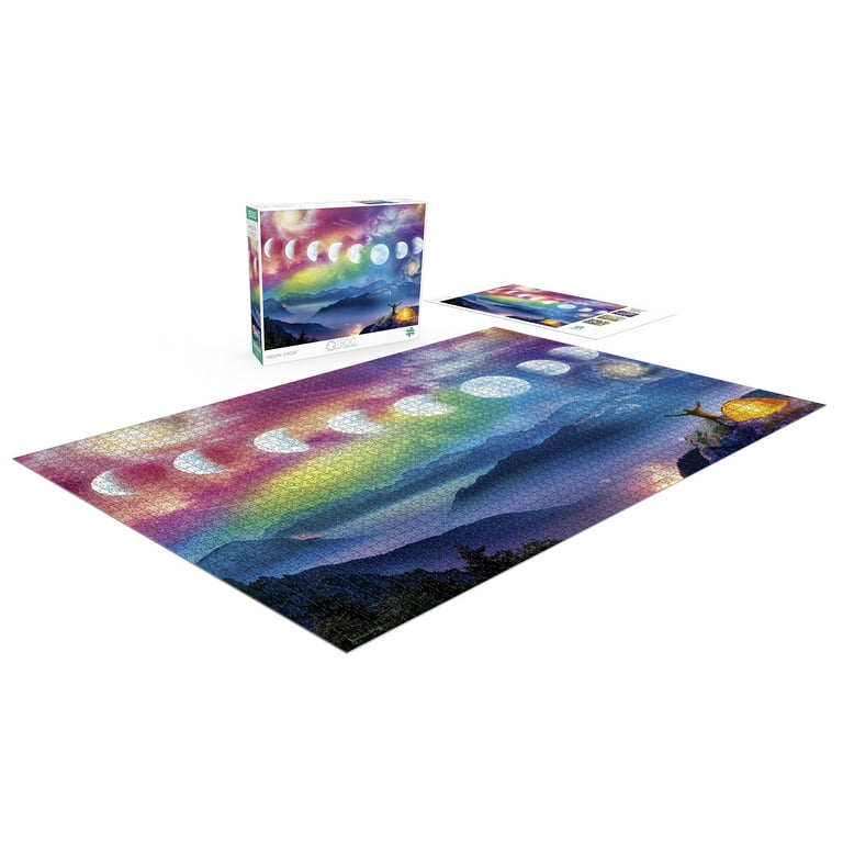 Buffalo Games Puzzle 1500 Pezzi Astrologia Arcobaleno – Segni Zodiacali, Poster Incluso, Cartone Riciclato