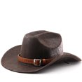 thumbnail image 2 of LILIYA Cowboy Hat,Cowgirl Hat,Western Cowboy Hats for Women/Mens/Straw Casual with Shapeable Wide Brim Cowboy Hat, All Season Use, Lightweight, UV Protection, 2 of 7