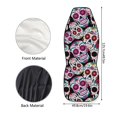 thumbnail image 4 of XYZCANDO Skull Pattern Car Seat Covers for Man Durable Car Front Seat Covers Soft Protector, for SUV Sedan Truck, 4 of 5