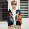 thumbnail image 5 of chaqlin Soccer Sweatshirts for Boys 14-16 Trendy Y2K Zip up Hoodies Paint Splatter Long Sleeve Hooded Jacket Kids Pullover Tops with Pockets Fall Winter Clothes, 5 of 7