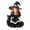 B, variant on Luckky Halloween Witch Blowing Bubble Gum With skull and Bow,Whimsical Witch Blowing Bubble Figure Wearing Skull Bow Eyelashes,Spooky Gothic Tabletop Ornament for Home Halloween Party Decor