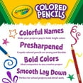 thumbnail image 3 of Crayola 12ct Colored Pencils, Assorted Colors, Pre-sharpened, (Case Contains 48 Packs), Bulk School Supplies, 3 of 9