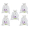thumbnail image 2 of SHISUYAN 5pcs Empty Sachet Gift Bags with Lavender Pattern Drawstring Bags DIY Storage Bags, 2 of 9