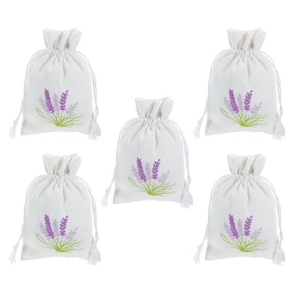PAMINGONO 5Pcs Sealable Bags For Packaging Sachet Empty Bags Small Drawstring Pouch Women DIY Enthusiasts