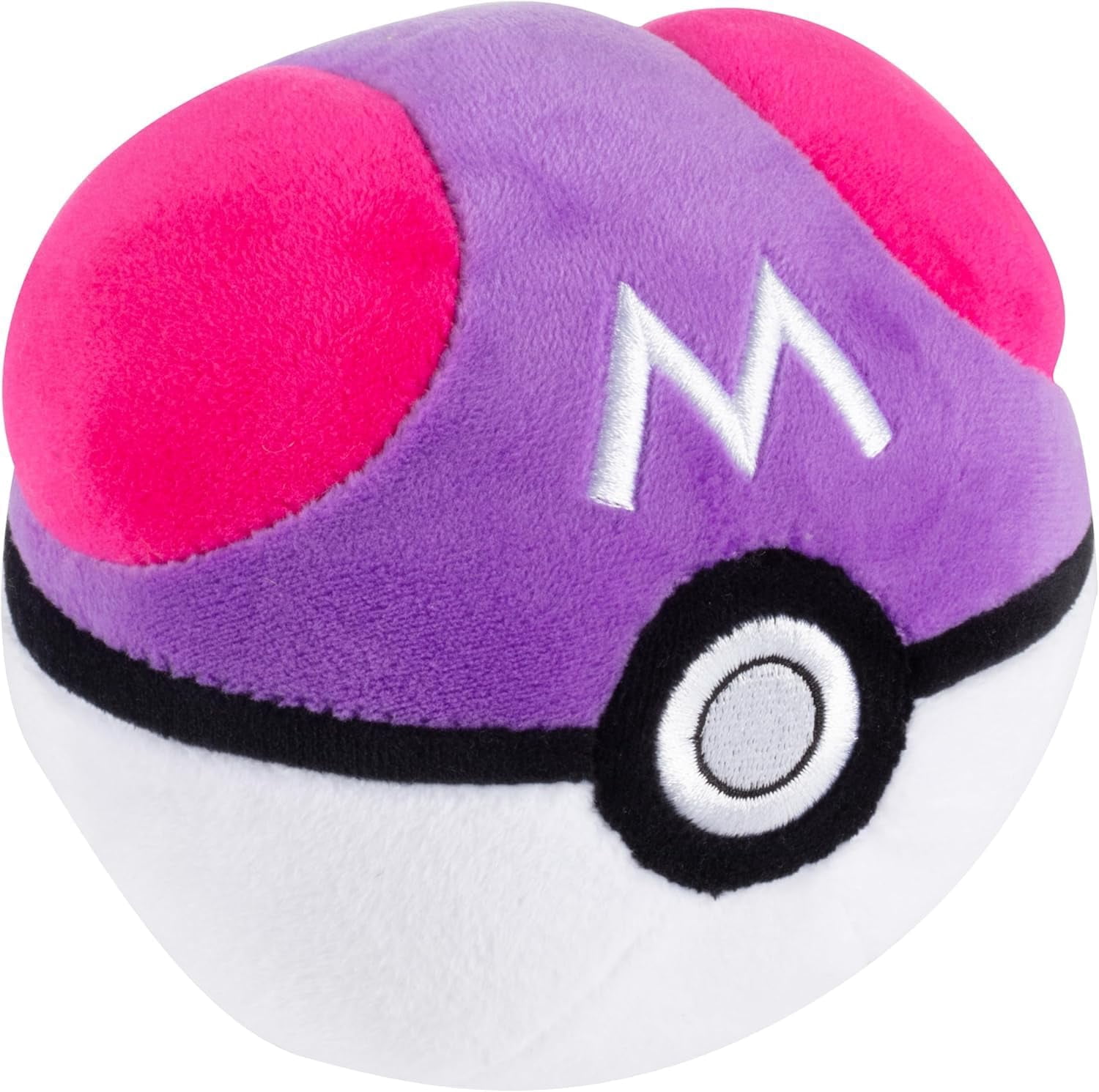 Pokemon 8" Mew & 5" Master Ball Plush 2-Pack - Officially Licensed - Quality Soft Stuffed Pokeball Toy with Weighted Bottom - Gotta Catch 'Em All - Gift for Kids, Boys, Girls & Fans - 2+