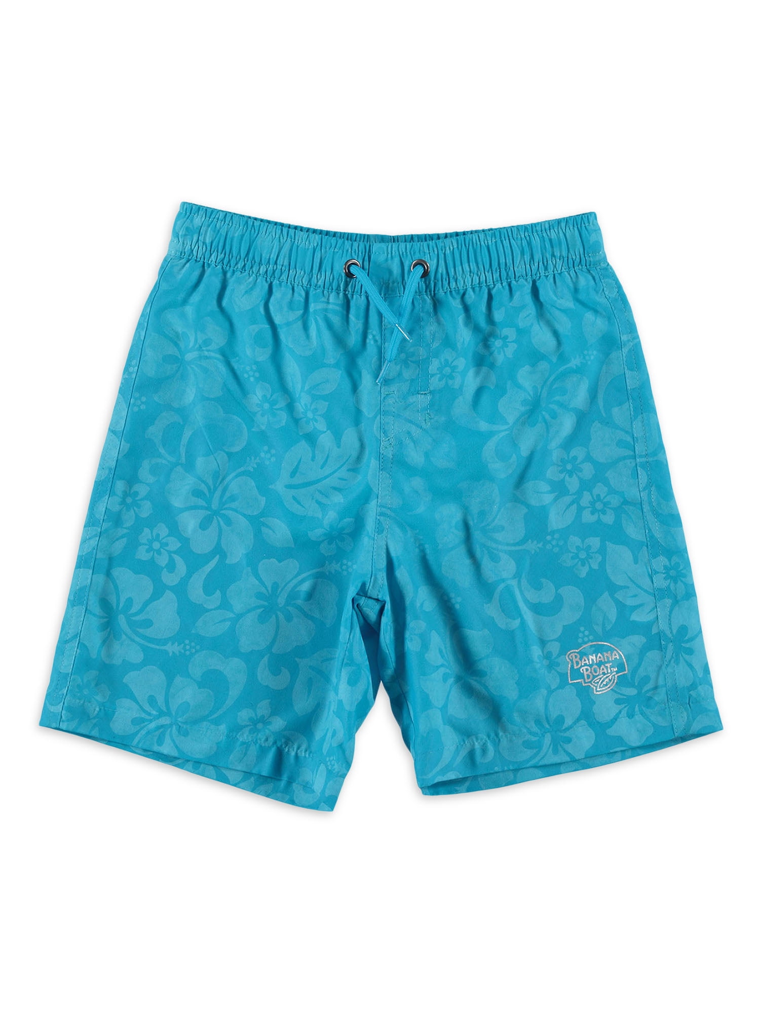 Banana Boat Boys Blue Hibiscus Color Changing Swim Trunks, 4-20 ...
