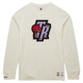 thumbnail image 2 of Men's Mitchell & Ness Cream Toronto Raptors Hardwood Classics Vintage Long Sleeve T-Shirt, 2 of 4