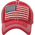 thumbnail image 3 of USA Flag Vintage Distressed Washed Baseball Hat Cap, 3 of 4