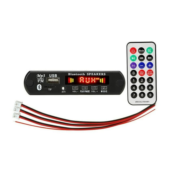 2*25W Amplifier Bluetooth-compatible MP3 WMA WAV Decoder Board Wireless MusicUSB TF FM Radio For Car ,Easy to Operate